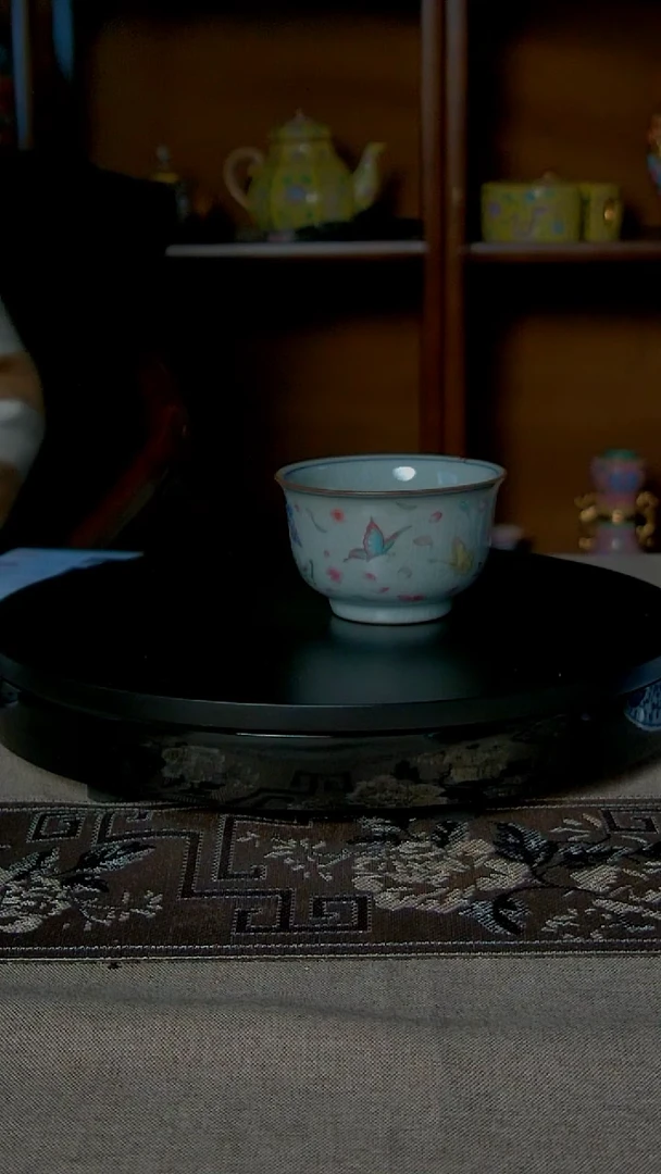 德镇手工蝴蝶主人杯