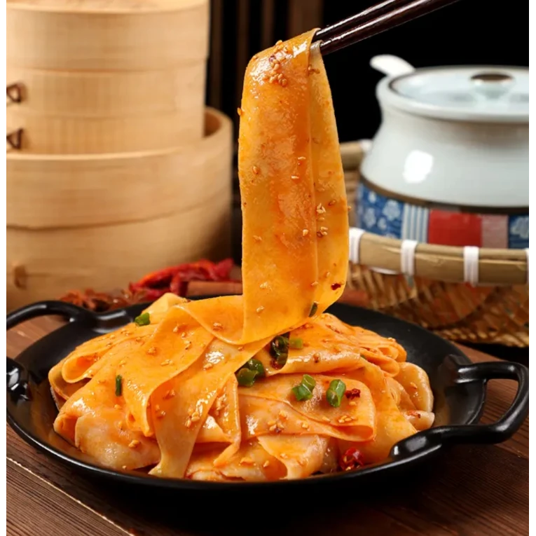 【新疆包邮】麻酱味/红油味郝家婆荞麦面皮420g/包 麻酱凉皮440g