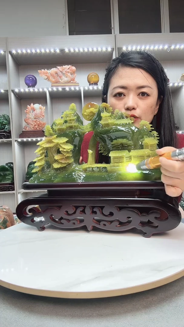 石材岫岩料山水摆件