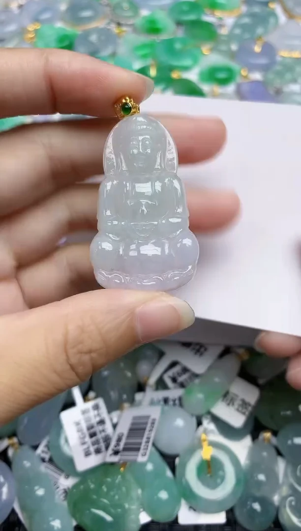 翡翠未镶嵌颈饰天然翡翠A货