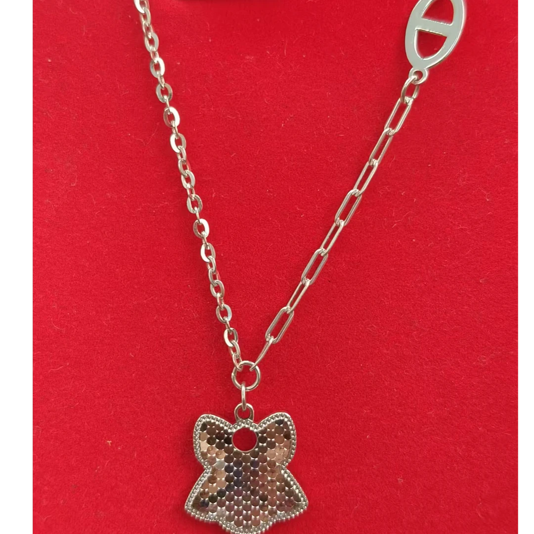 坠链均925银 项链925银裙子女时尚简约礼物