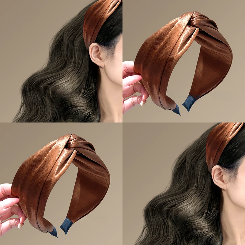 摩卡咖啡！高颅顶宽边高级发箍女头箍！韩国简约盘发器女发箍洗脸