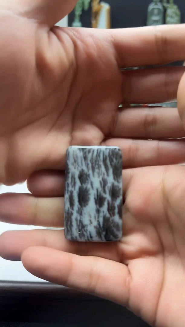 颈饰未镶嵌和田玉若羌水草意境平安卡35无事牌