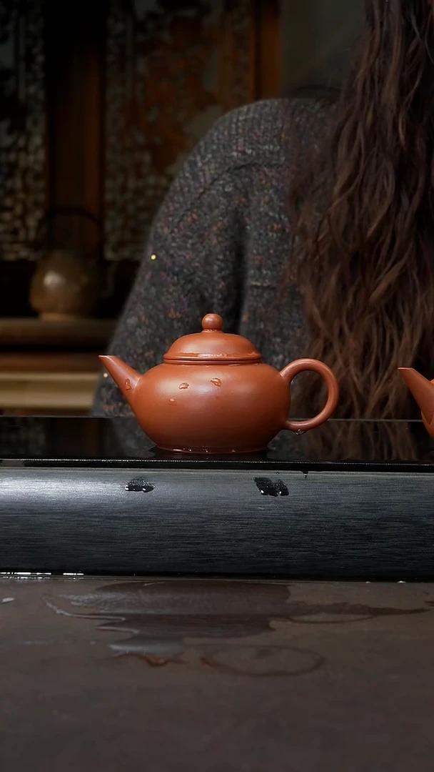 【闪购商品】紫砂茶壶赵庄朱泥 水平 140cc  051