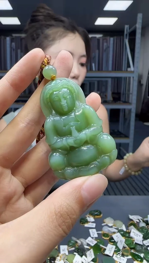 和田玉未镶嵌挂件开***11