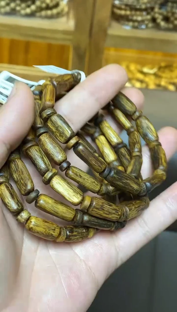 沉香手串海南红金猊随型单圈多样性发其一