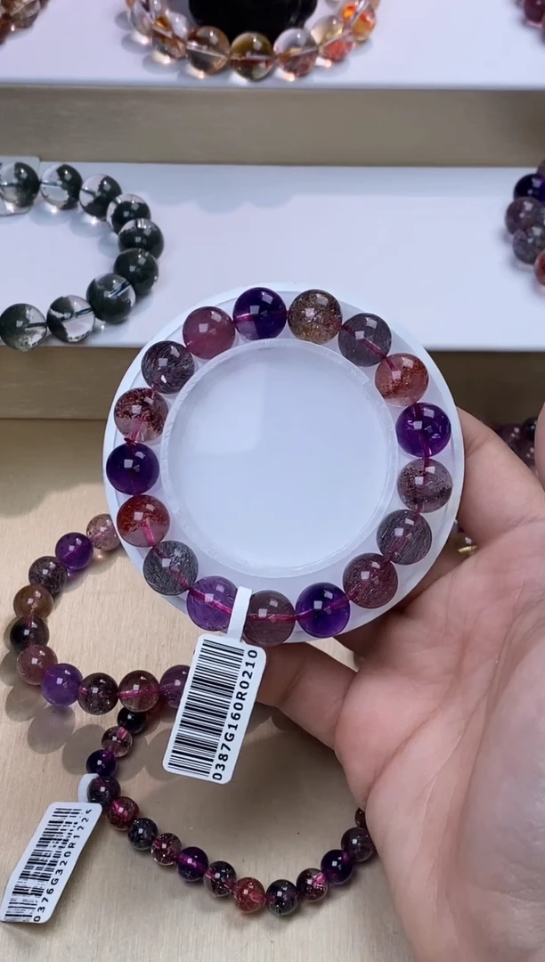 【闪购商品】水晶手链未镶嵌黑加仑超七单圈11m+
