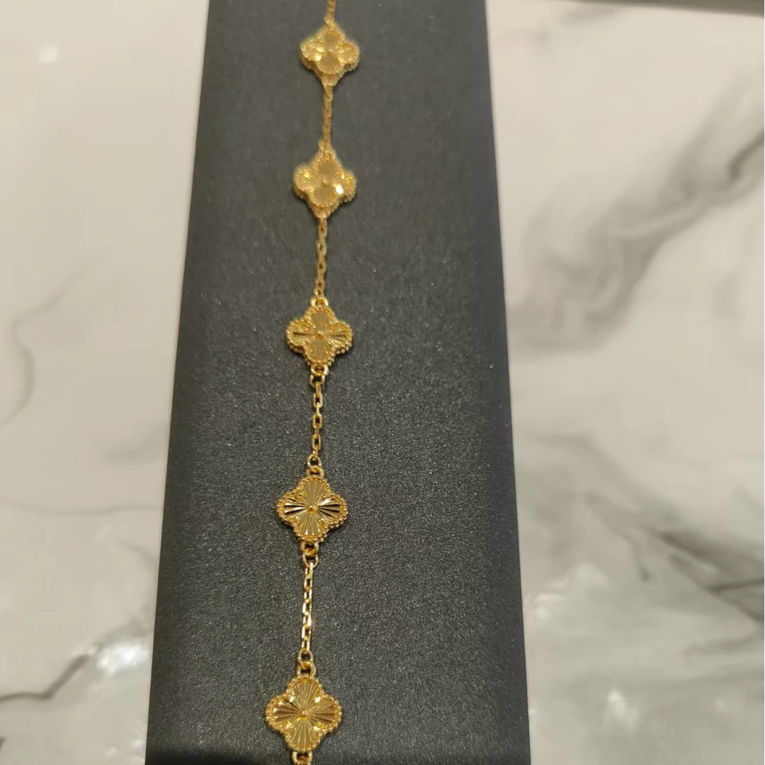 金大生足金9999黄金镭射五花手链（16#）