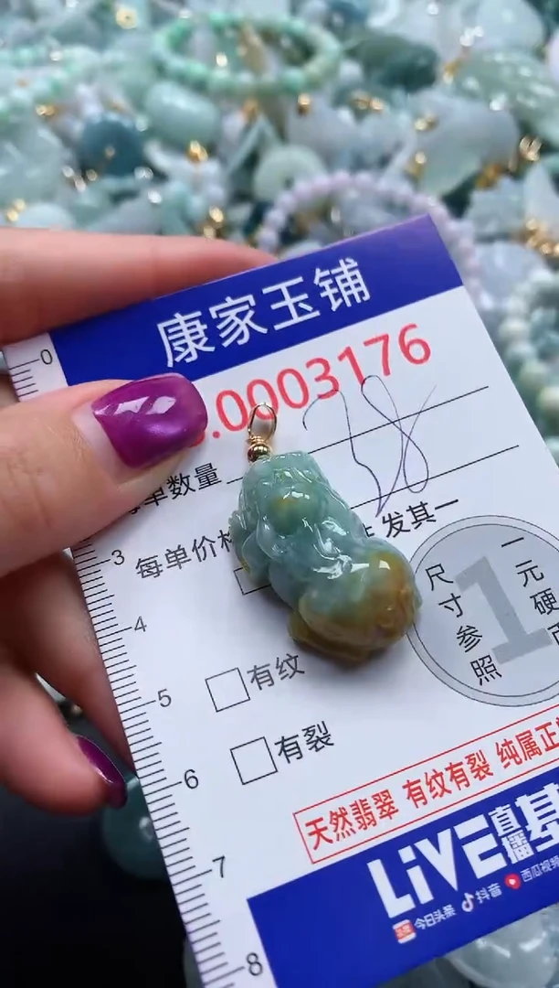 颈饰未镶嵌翡翠3176