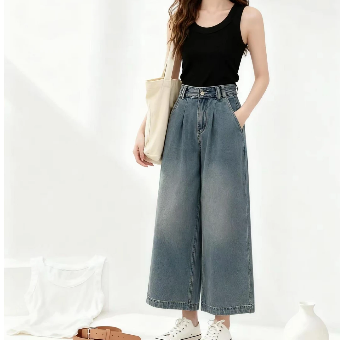 白色u领吊带背心女2025新款夏修身西装内搭外穿螺纹上衣方领