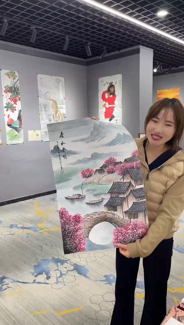 竖款年画艺术作品欣赏D12