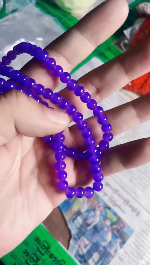 强子收货--所见即所得--多样性发货--W3紫色小珠项链