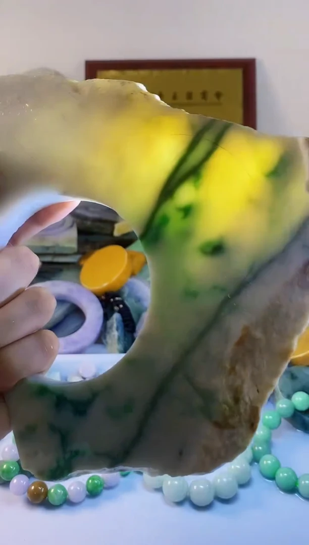 翡翠摆件未镶嵌纯天然A货翡翠12