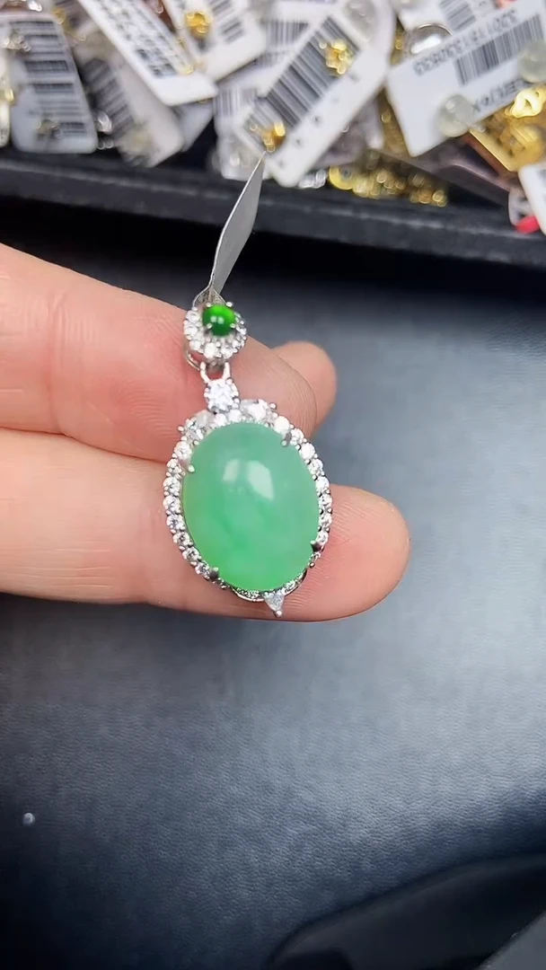 银S925镶嵌戒指翡翠1310