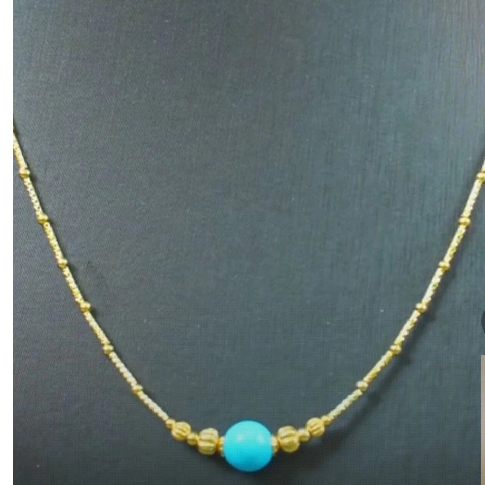 【老掌柜】绿松石单珠项链/AUN072582