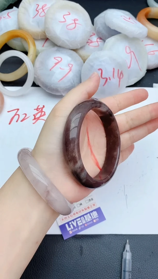 石英质玉手镯未镶嵌55+63/64