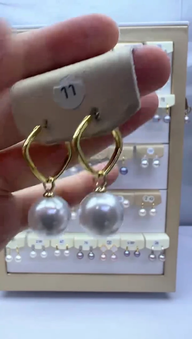 未镶嵌淡水珍珠耳饰11