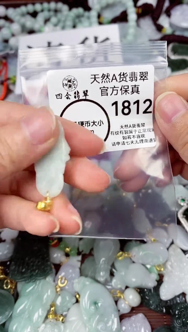 【闪购商品】翡翠颈饰未镶嵌天然A货翡翠1812