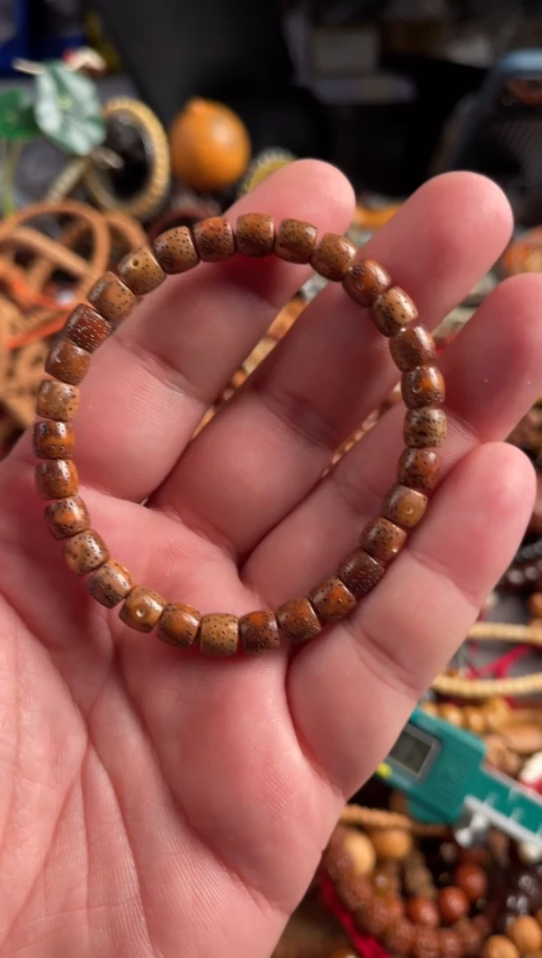 【闪购商品】星月菩提吊坠王胖子文玩工作室7*6虎皮直切