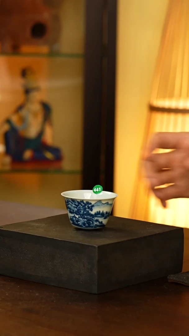 青花山水杯...441