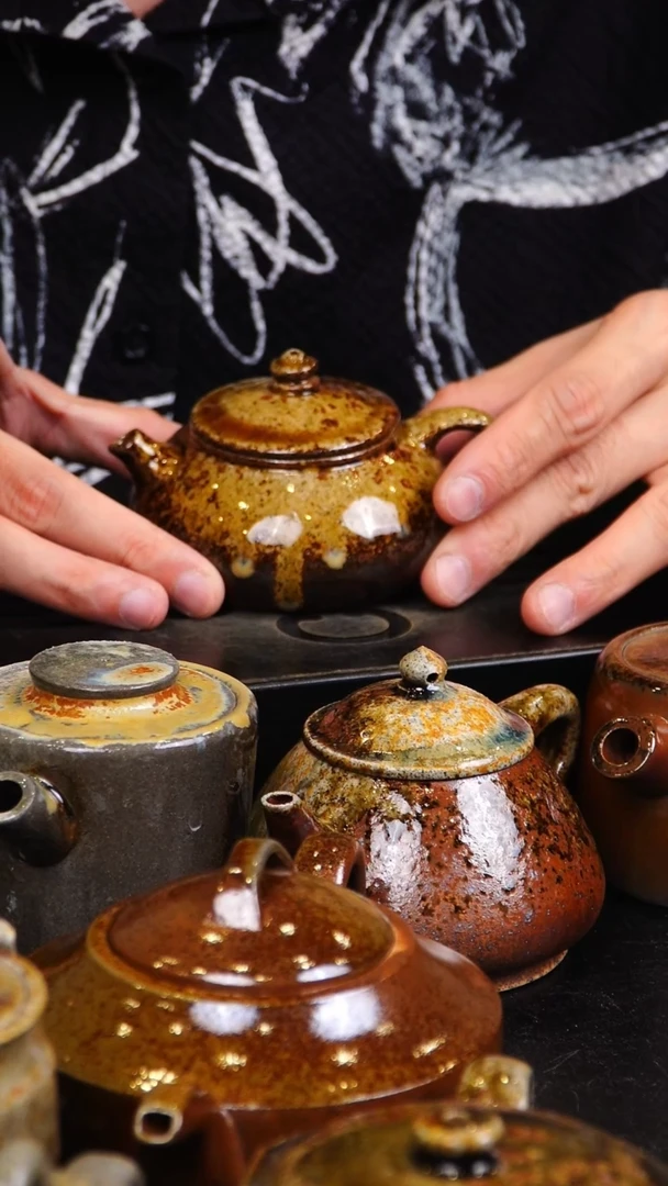 茶壶紫砂宜兴紫砂柴烧壶2