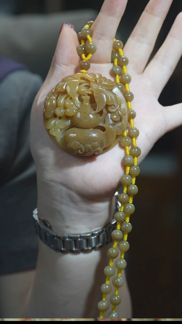 颈饰未镶嵌和田玉葫芦