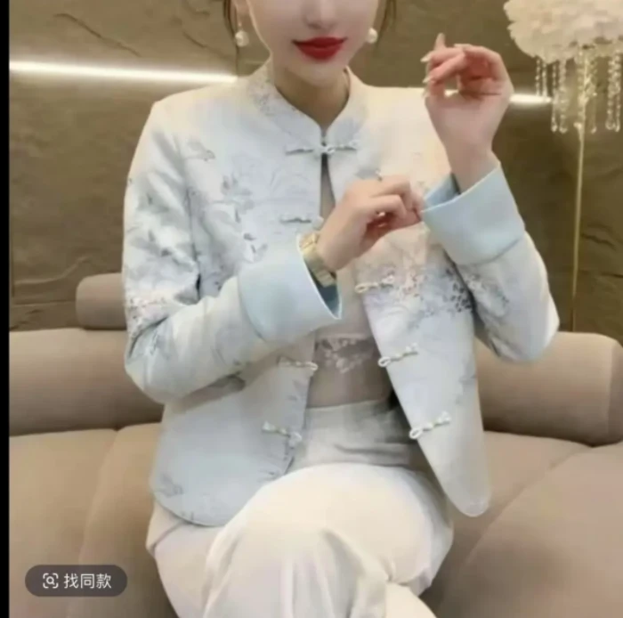 春季新款外套女气质网红时尚复古中式中国风ins休闲百搭修身