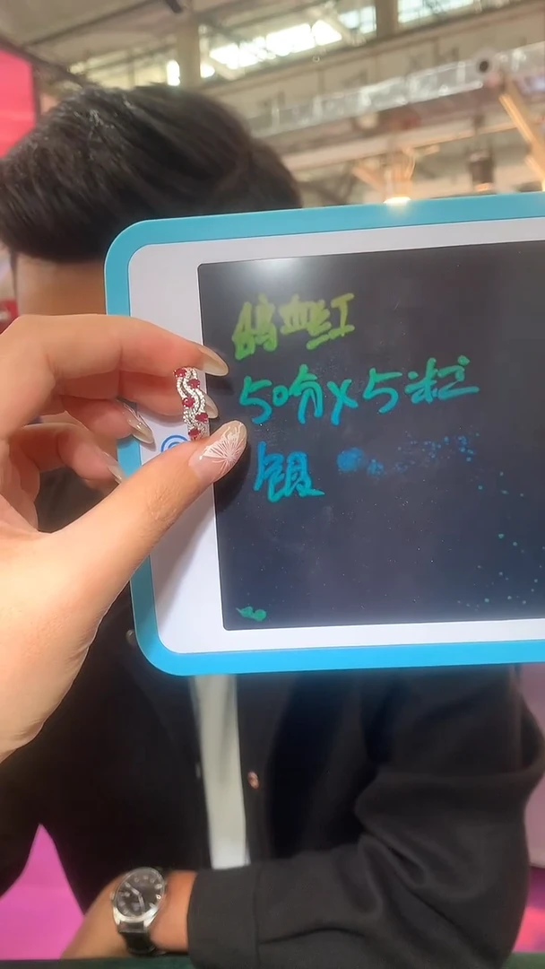银S925镶嵌戒指红宝石【宝石世家严选】