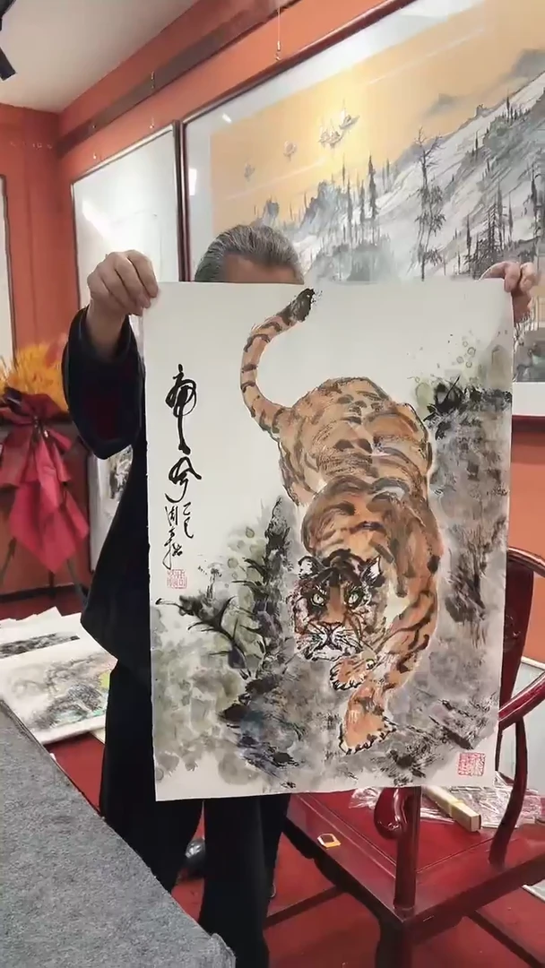 国画周大拙/国画/花鸟