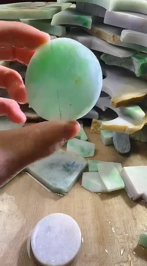 裸石翡翠缅甸翡翠A货花25