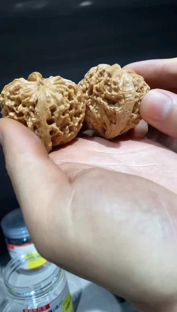 文玩核桃把件桔***邦特价有瑕疵天使之翼南疆石通尺不tui不huan