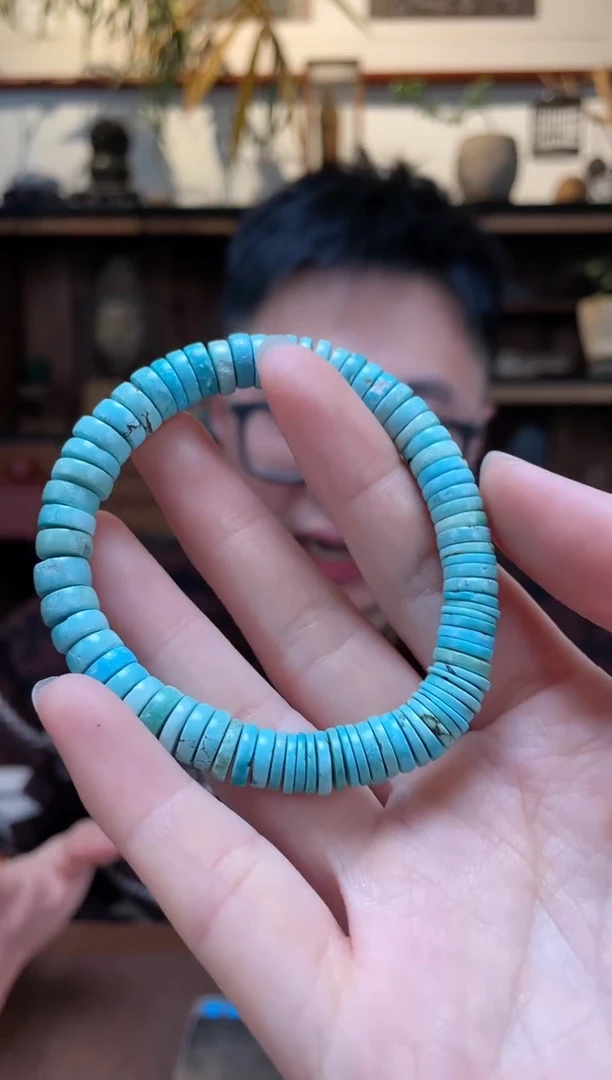 【闪购商品】绿松石手串未镶嵌027松石直切手串ZD多样性发一