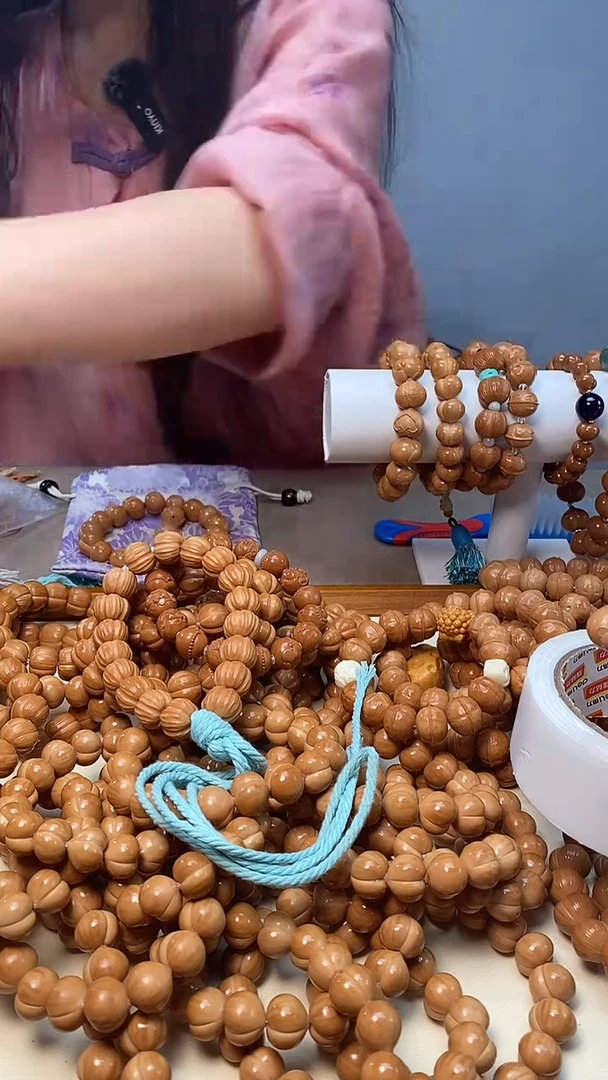 手串猴头核桃寶*（微瑕）南瓜酥猴头手串16mm