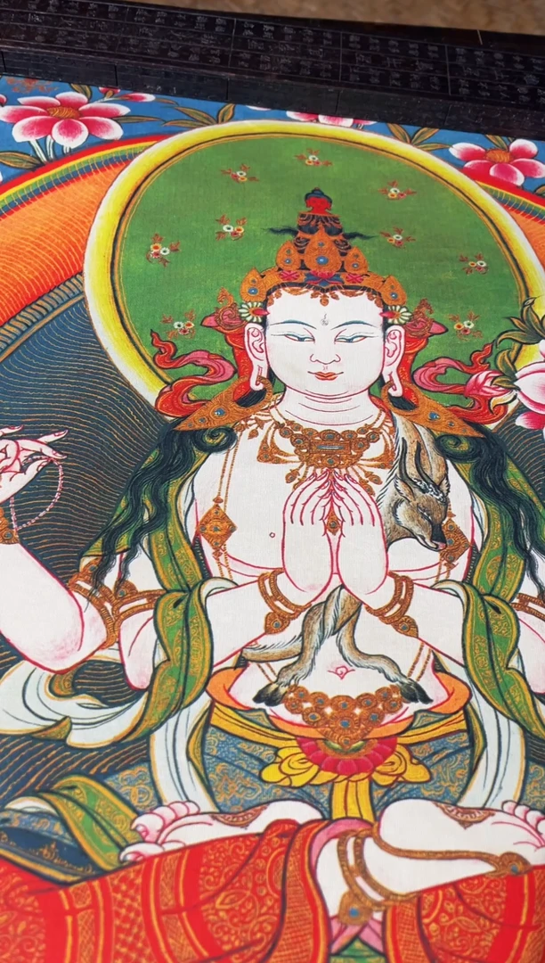 卷轴画卷轴画帅帅的唐卡