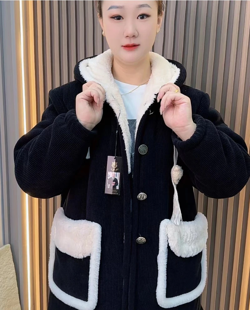 【加大加厚240斤】三层加厚黑色显瘦时尚冬款家居服超大睡衣套装