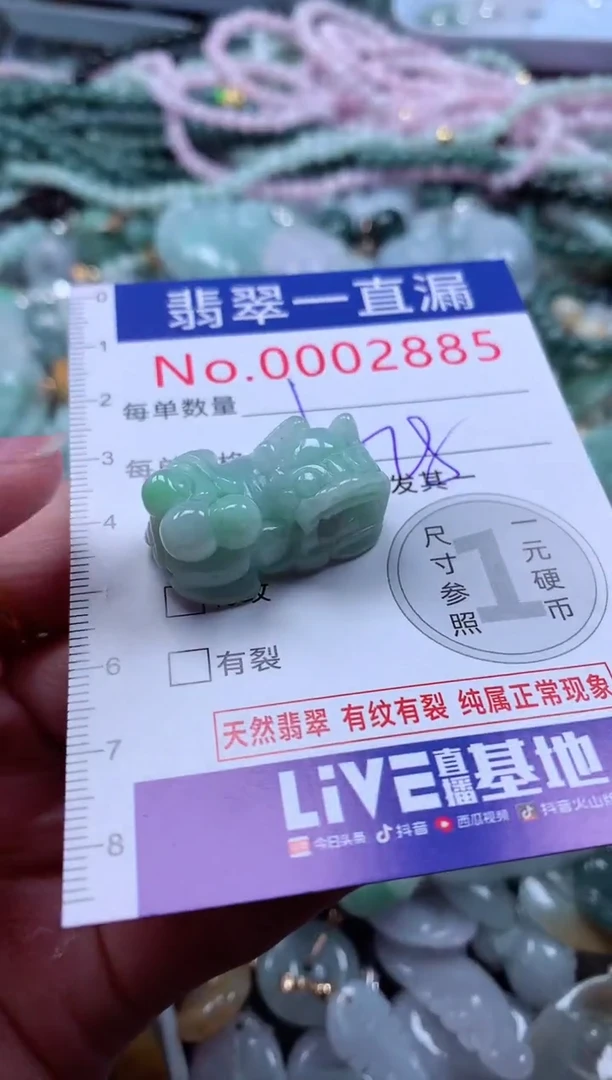 翡翠未镶嵌吊坠(不含链)2885