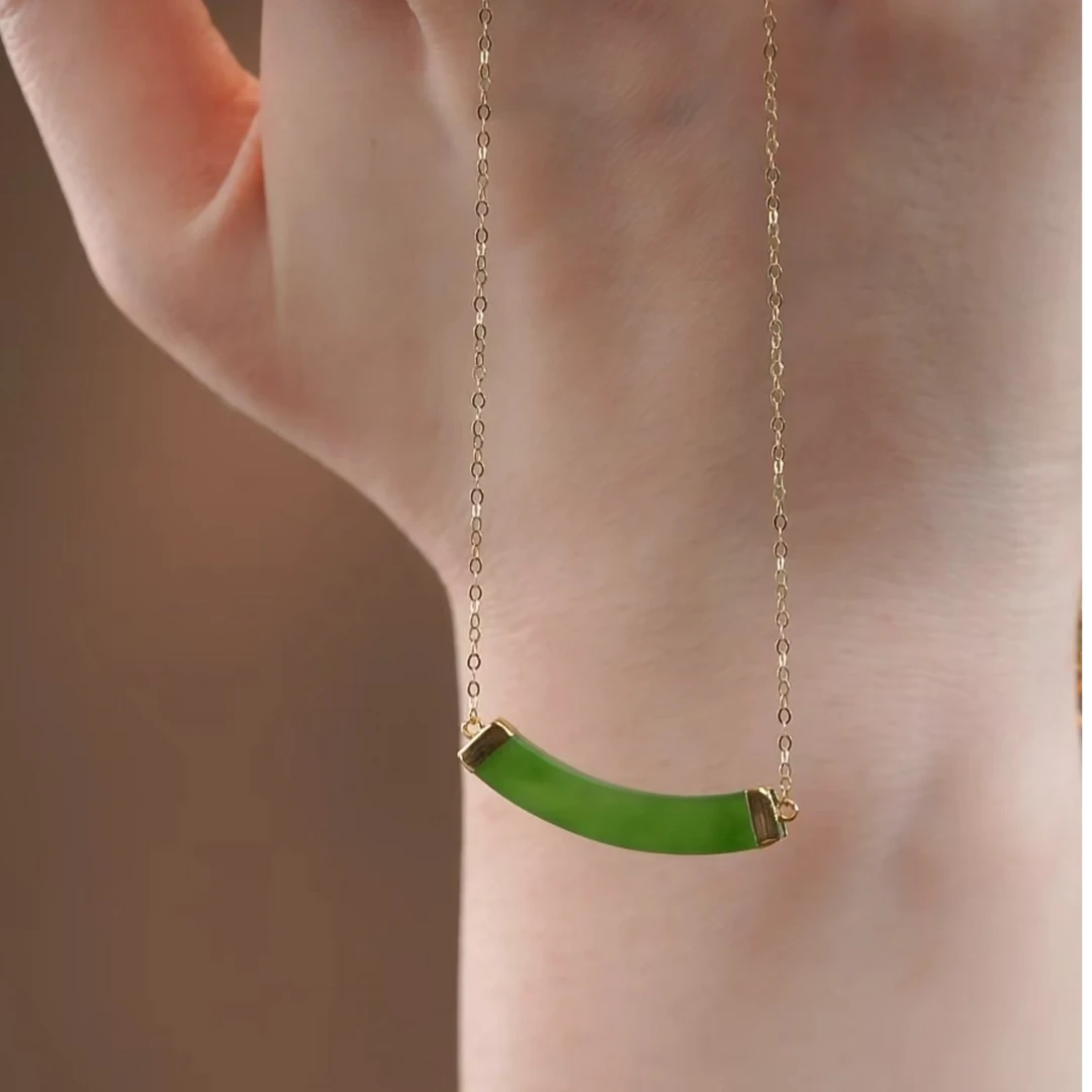 【芮初珠宝】18k微笑链项链 Z38  （多样性发其一）