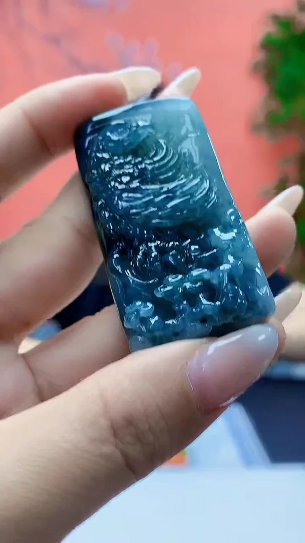 未镶嵌定制翡翠5160ty-毛货挂件147