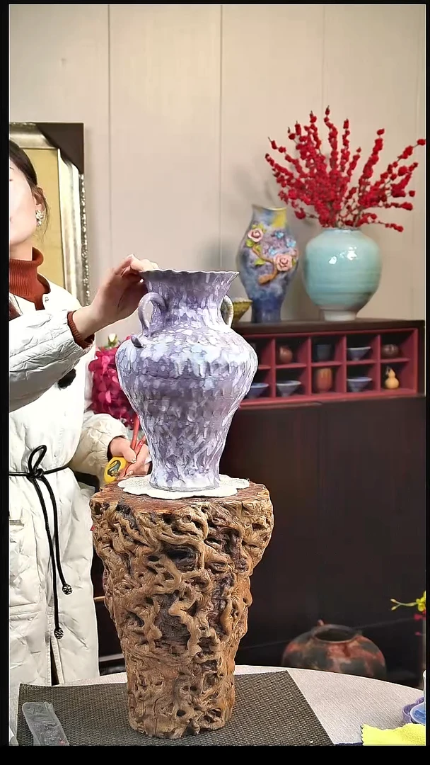 全盘泥纯手工精美瓷器