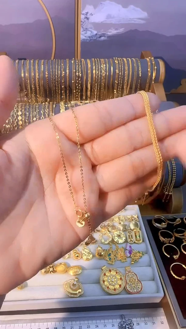 爱心抽拉闪o链45cm 1.43g