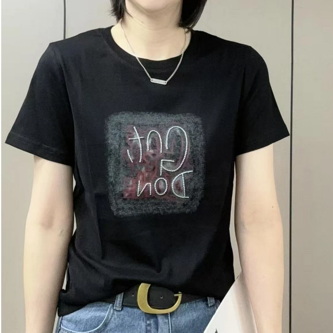 2505时尚百搭T恤简约夏季小上衣