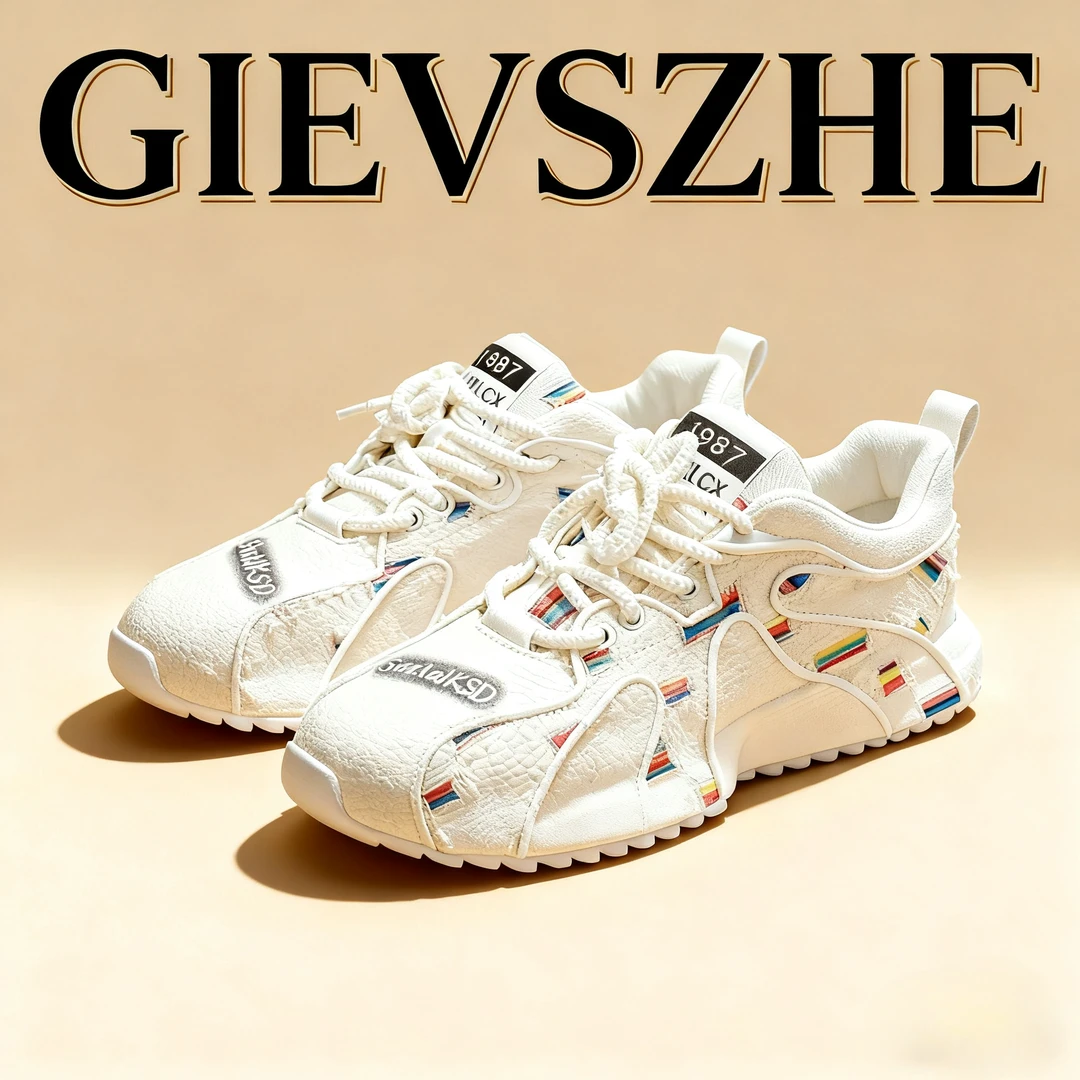 纪诗哲新款老爹鞋男干净感痞帅男鞋时尚百搭休闲运动鞋轻奢鞋子男