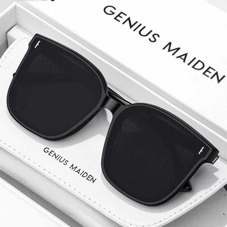 网红潮流时尚百搭高颜值个性复古帅气设计师偏光太阳镜 夏季男士