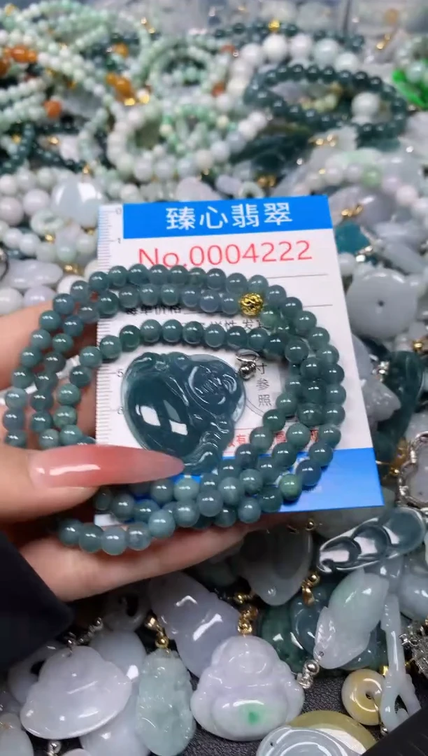 【闪购商品】翡翠颈饰未镶嵌含绳0004222