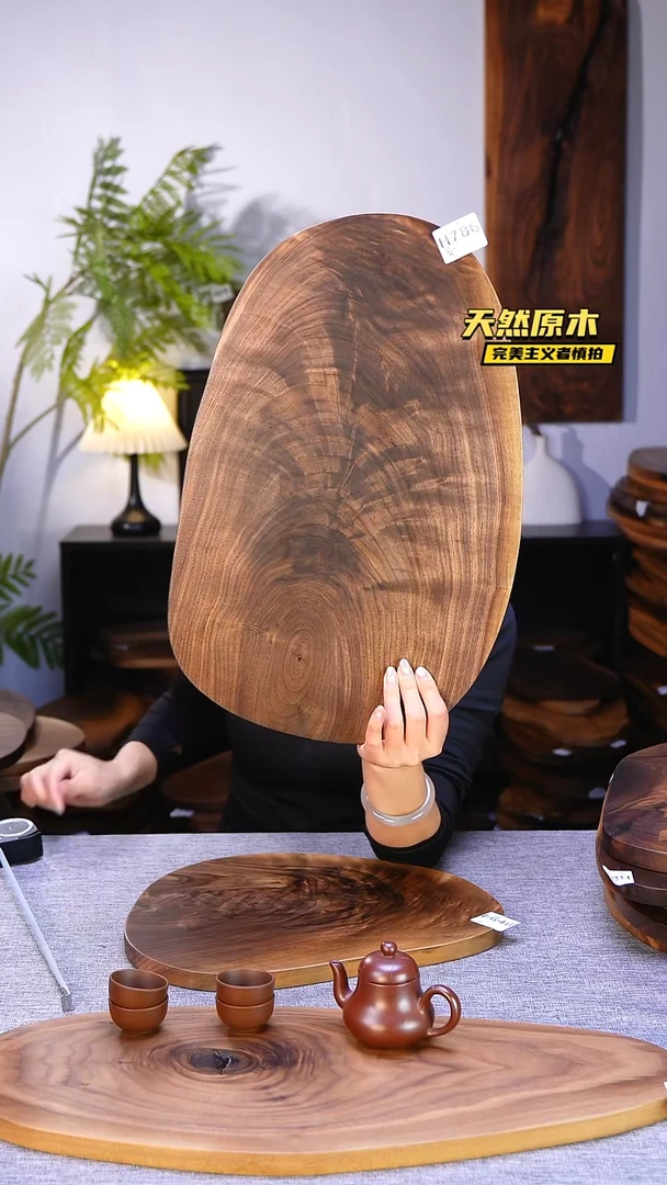 木水*工北美黑胡桃原木.干裂疤结不属于商品质量问题