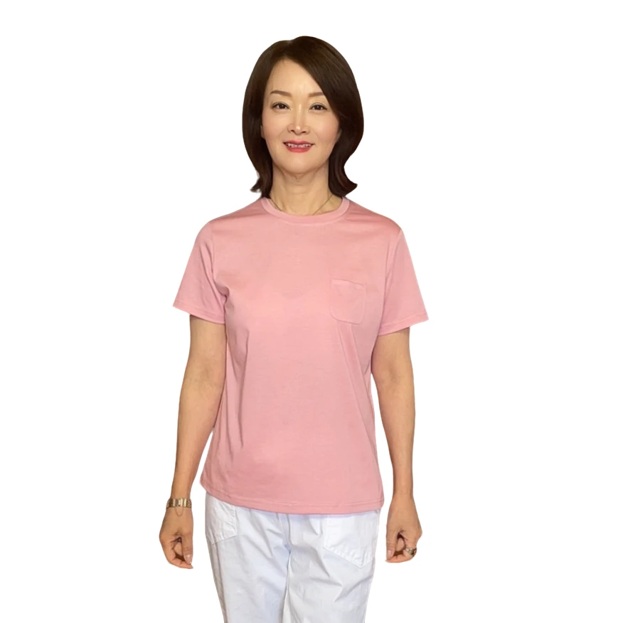 【延姐服饰2】莱赛尔韩国冰感冰丝时尚舒适圆领百搭简约女士T恤短袖