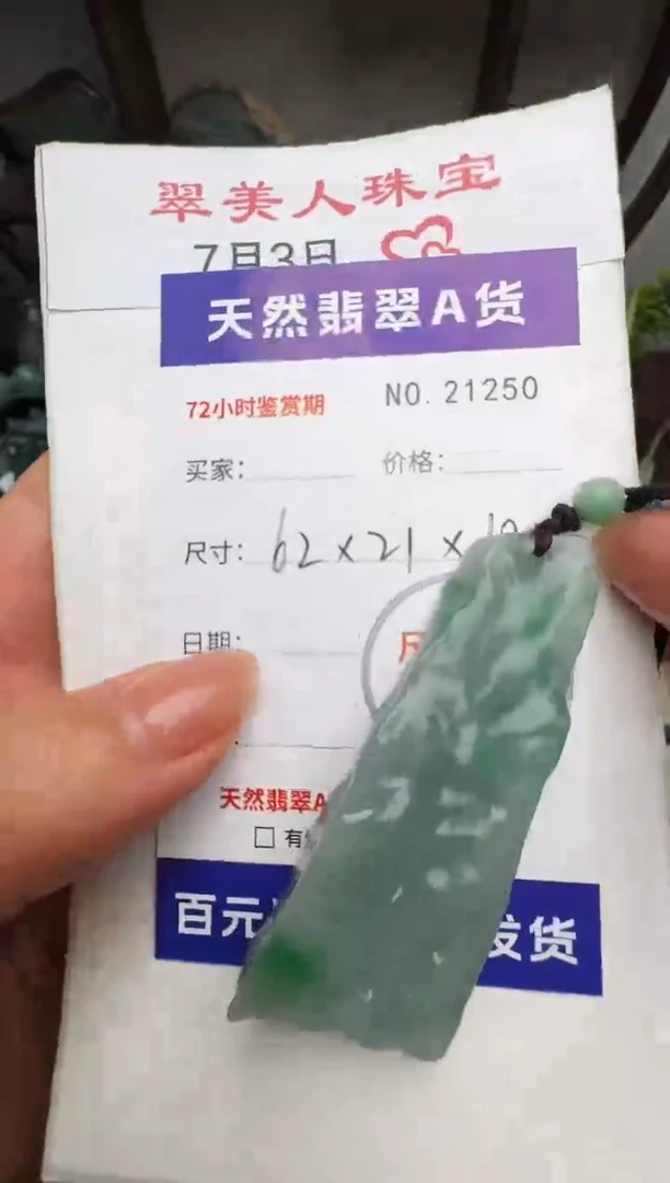 翡翠未镶嵌颈饰 原石21250