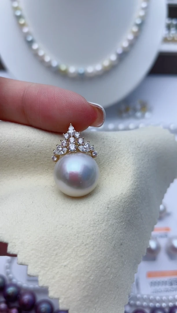 【闪购商品】淡水珍珠颈饰银S925镶嵌W73