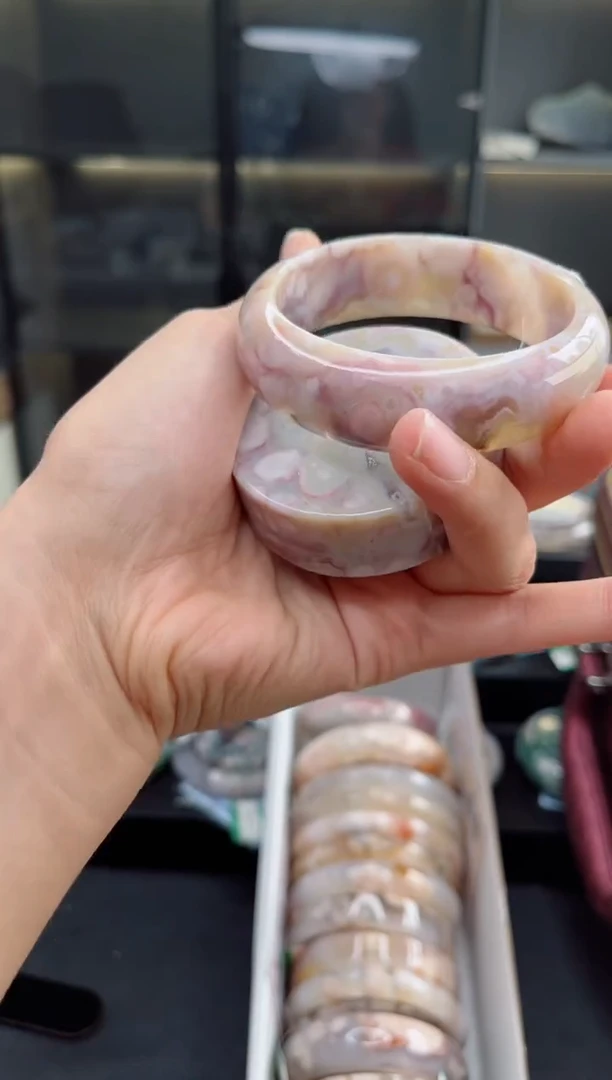 石英质玉手镯未镶嵌59圈口（赠送镯心）6569239