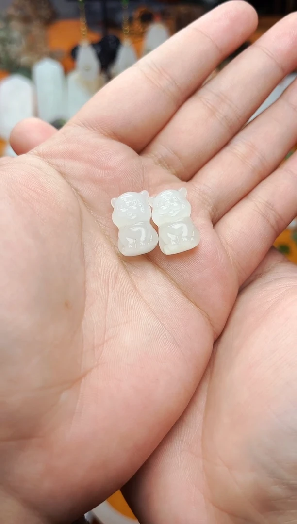 【闪购商品】和田玉颈饰未镶嵌老虎多样性拍一发一